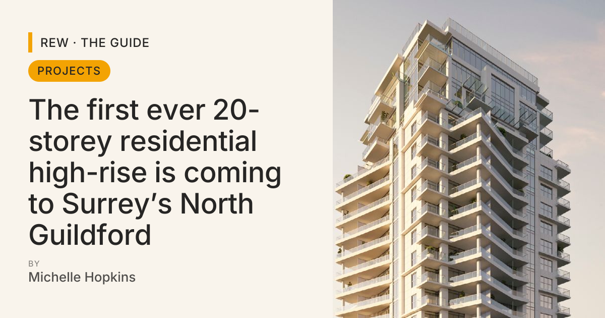 The first ever 20-storey residential high-rise is coming to Surrey’s ...
